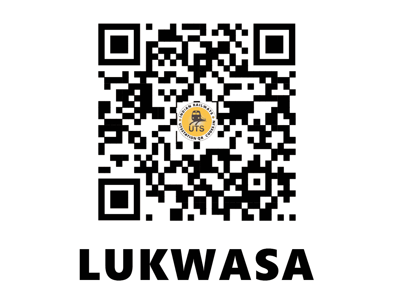 UTS QR Code for LUKWASA - LWS - WC (MADHYA PRADESH)